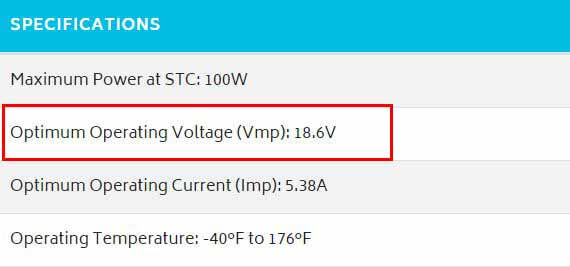 Solar charge controller - actual voltage of a 12V solar panel