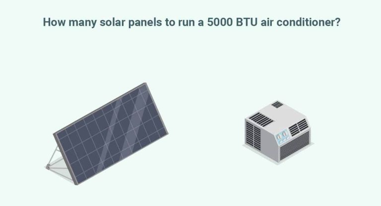 How many solar panels to run 5000 BTU AC