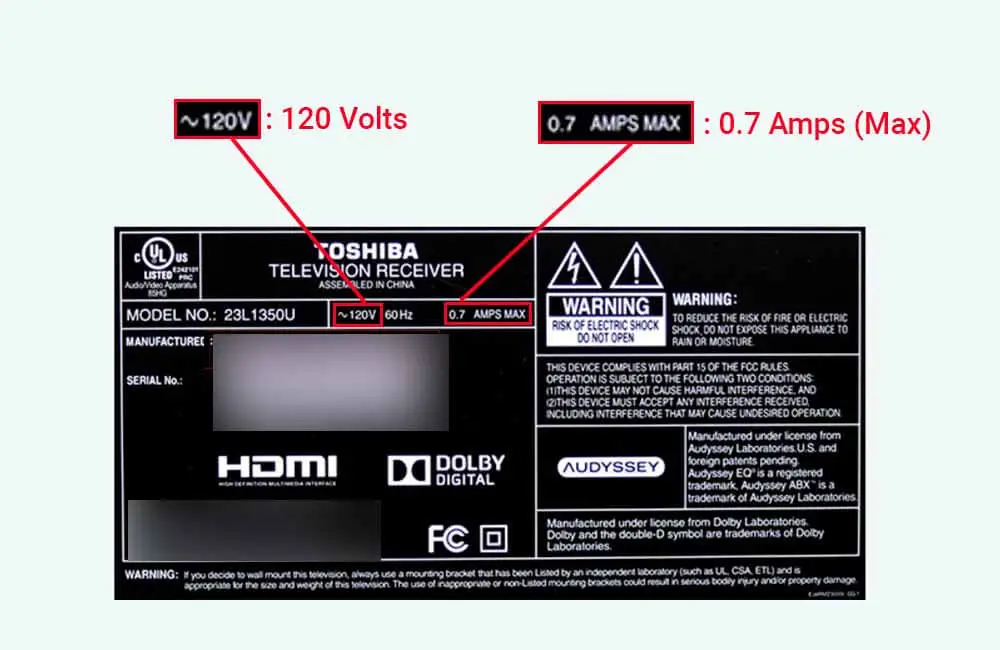 How many watts does a tv use