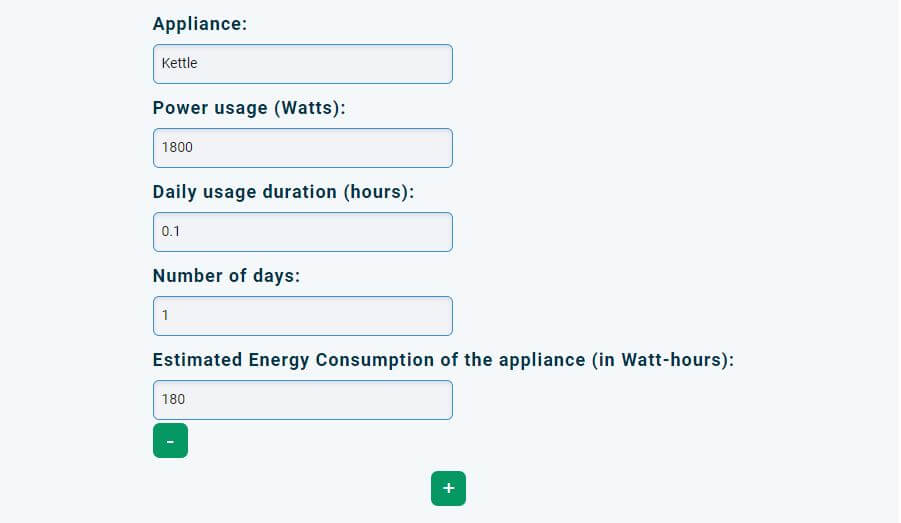 Energy Consumption Calculator