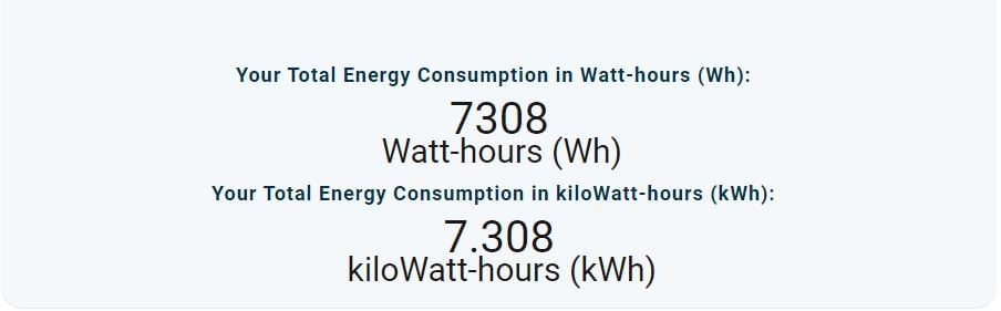 Energy Consumption Calculator