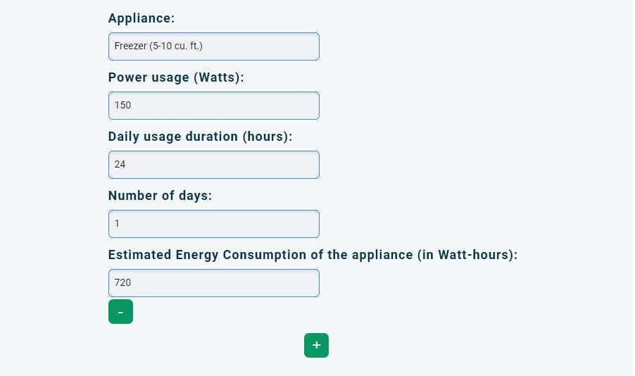 Energy Consumption Calculator