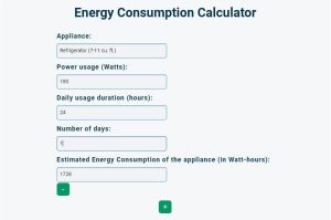 Energy Consumption Calculator