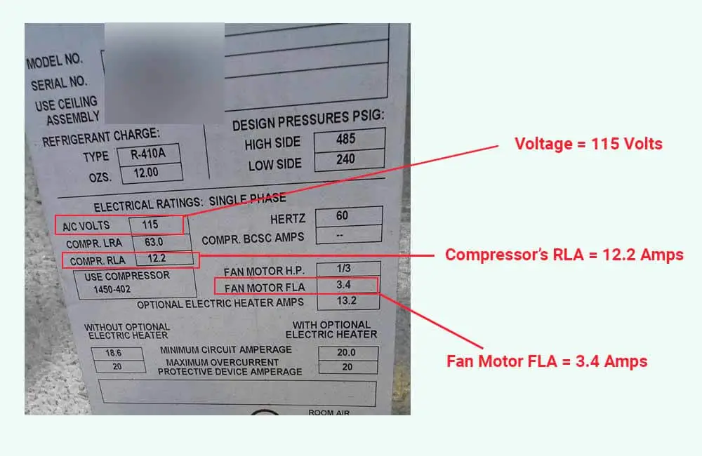 How much power does an RV AC use