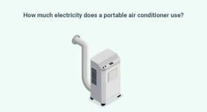 How many watts does a portable AC use?
