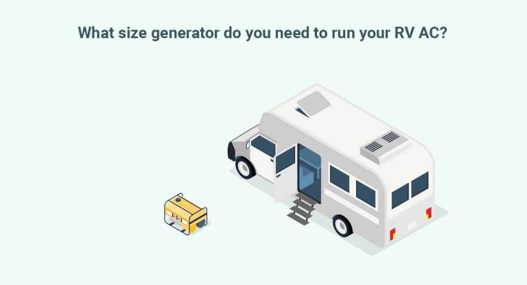 What size generator to run RV AC?